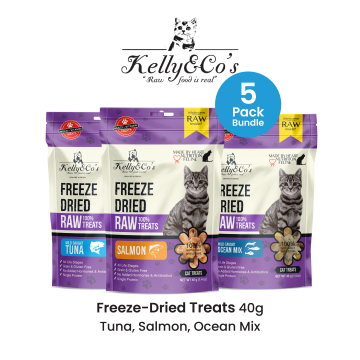Kelly & Co's Freeze-Dried Treats 40g (5 Pack Bundle)